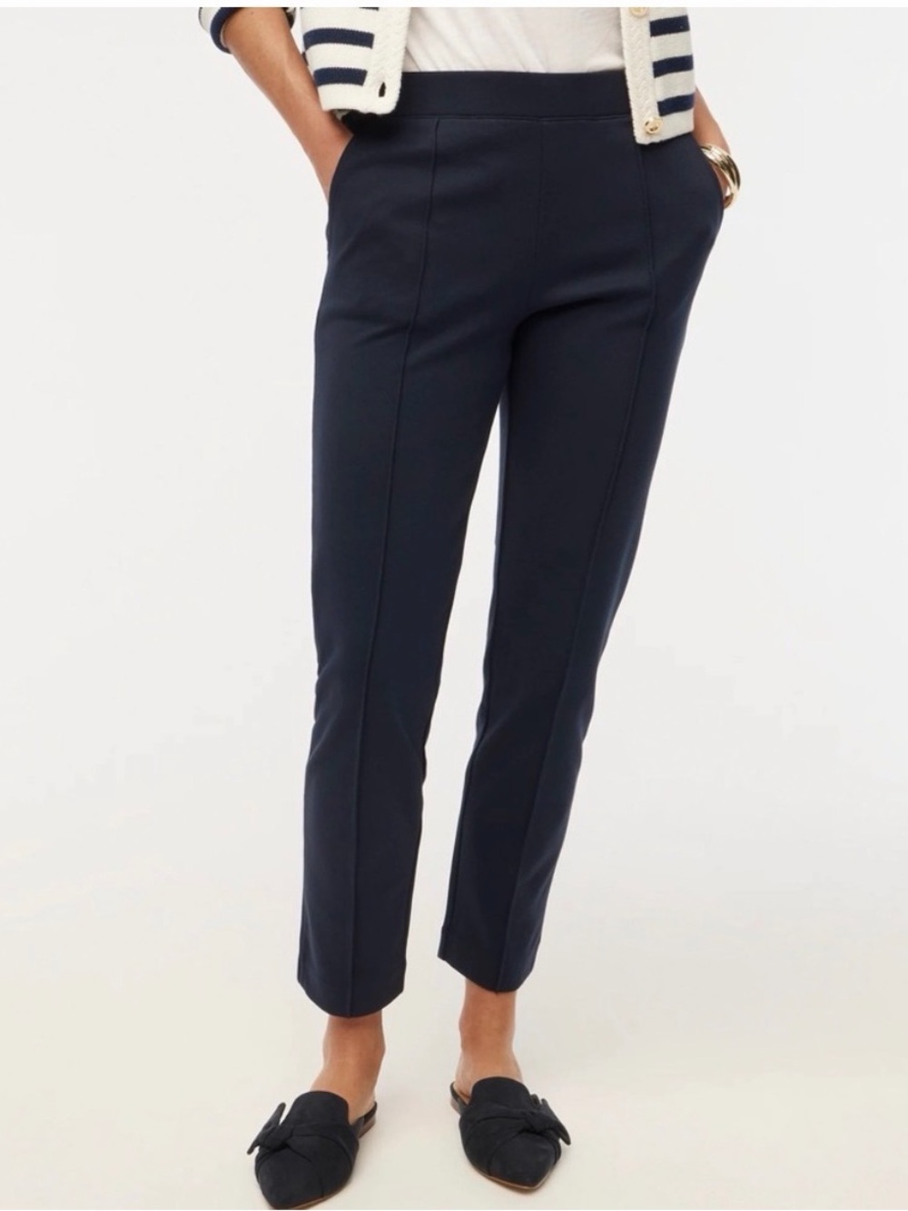 J. Crew pin tuck sweatpants ankle length